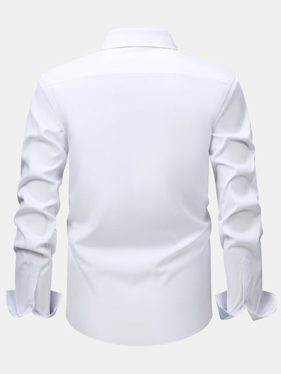 Konrad® | Long Sleeve Contrast Button Up Dress Shirt