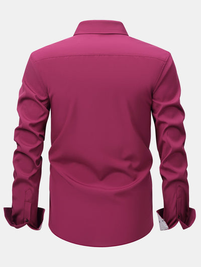 Konrad® | Long Sleeve Contrast Button Up Dress Shirt