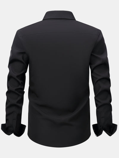 Konrad® | Long Sleeve Contrast Button Up Dress Shirt