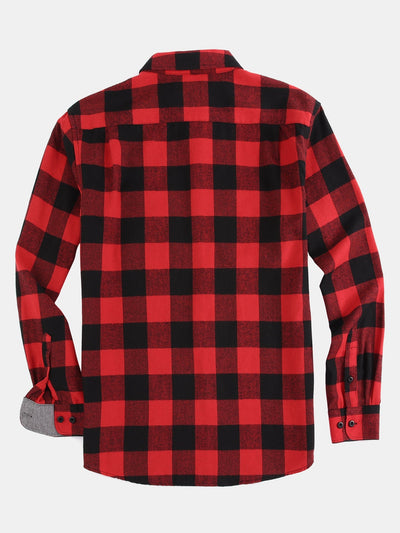Decio® | Flannel Plaid Button Up Shirt