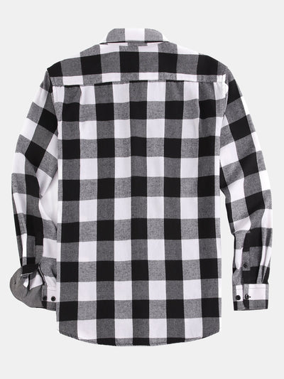 Decio® | Flannel Plaid Button Up Shirt