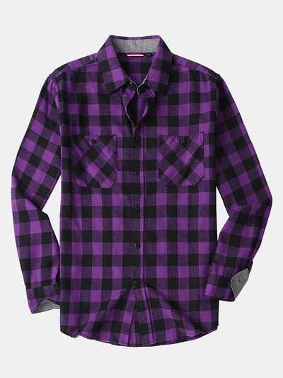 Dervin® | Flannel Plaid Button Up Shirt