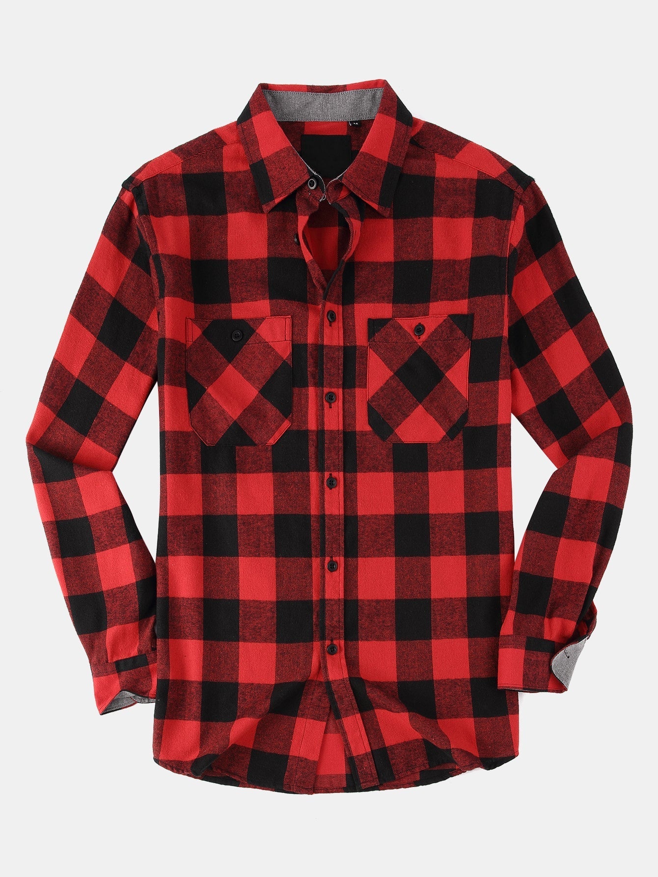 Decio® | Flannel Plaid Button Up Shirt