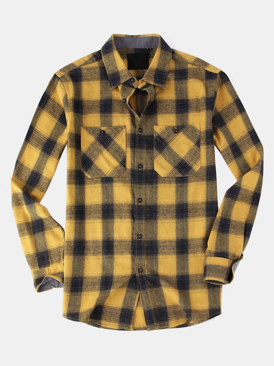 Darío® | Flannel Plaid Button Up Shirt