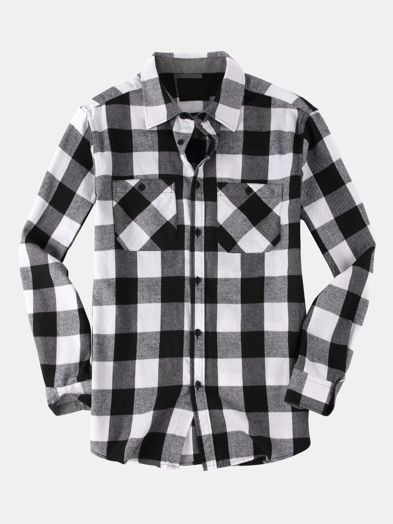 Decio® | Flannel Plaid Button Up Shirt