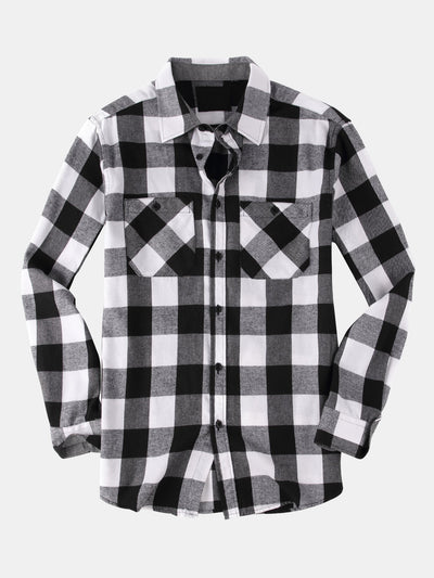 Decio® | Flannel Plaid Button Up Shirt