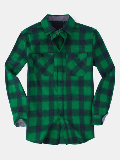 Darío® | Flannel Plaid Button Up Shirt
