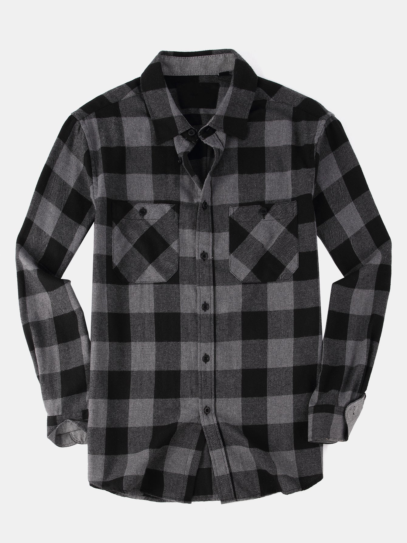 Decio® | Flannel Plaid Button Up Shirt