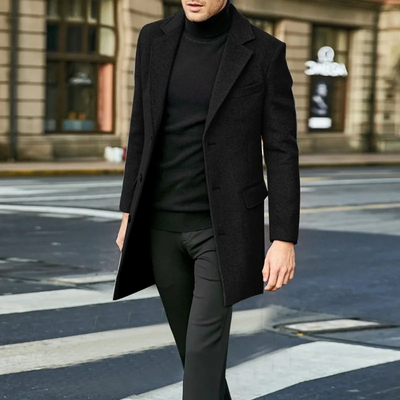 Noah | Men's winter coat - warm wool blend with elegance and classic