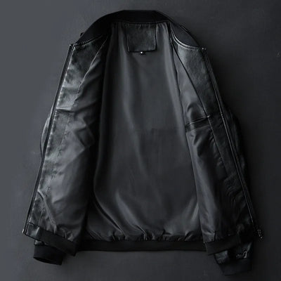 Raiden | Men's leather jacket bomber statement style
