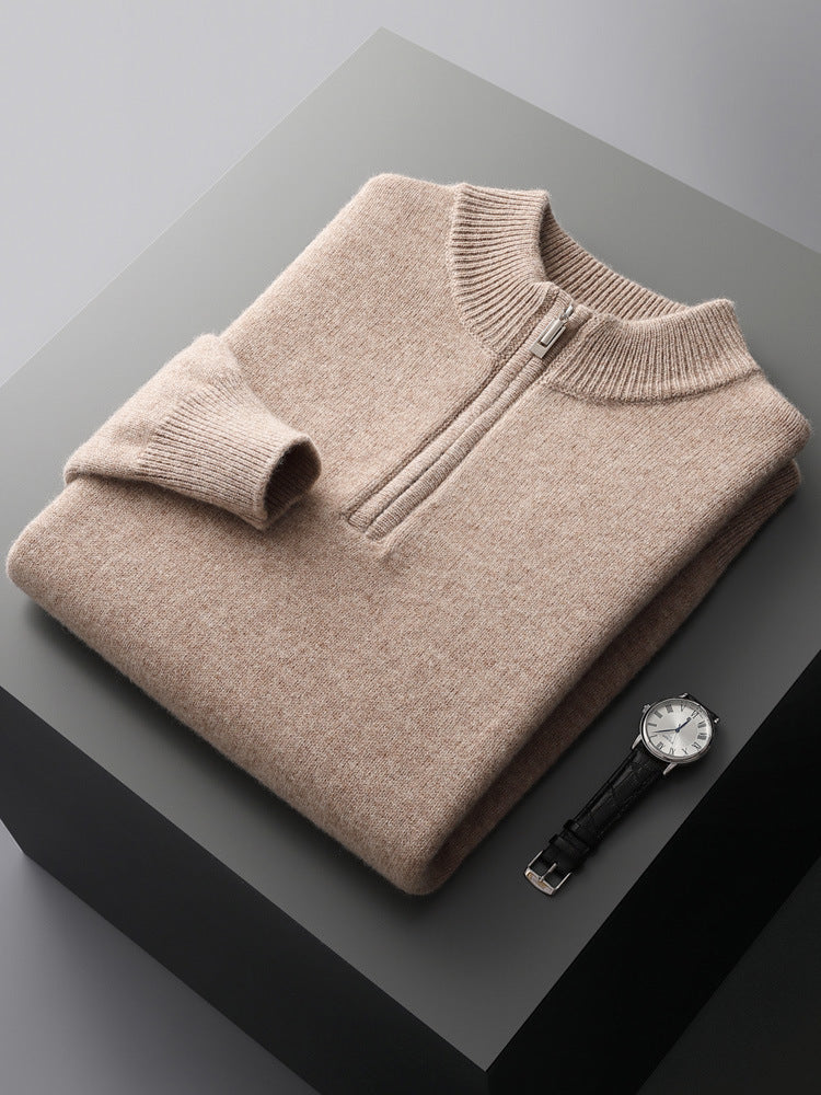 James® | Cashmere Sweater With Half Zipper