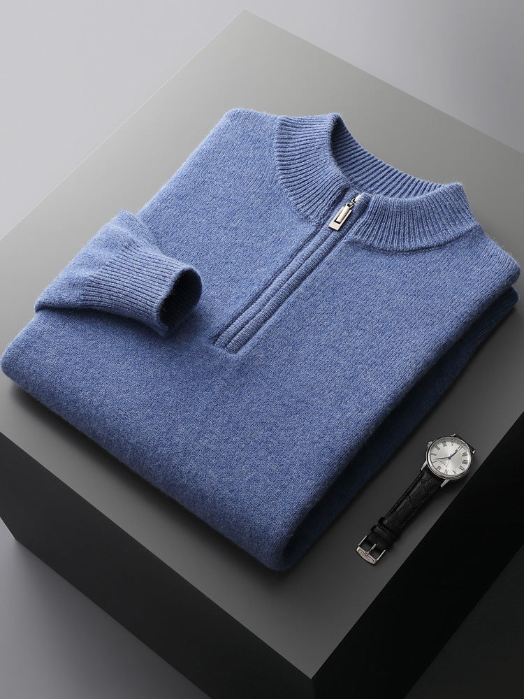 James® | Cashmere Sweater With Half Zipper