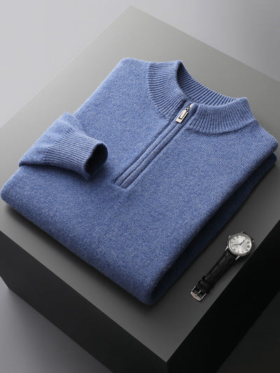 James® | Cashmere Sweater With Half Zipper
