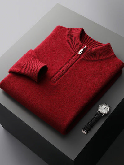 James® | Cashmere Sweater With Half Zipper