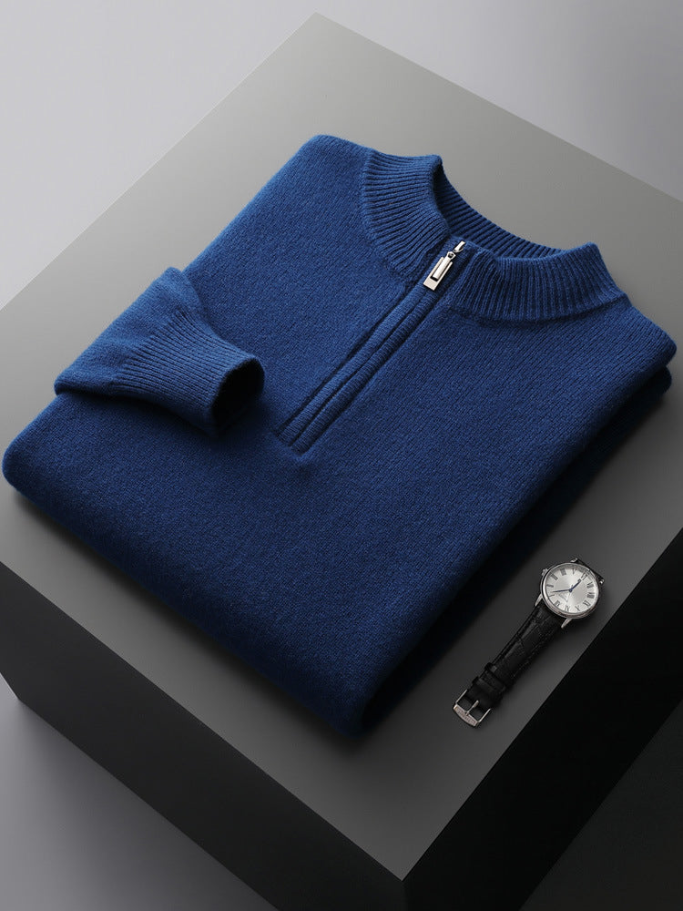 James® | Cashmere Sweater With Half Zipper