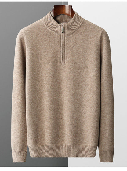 James® | Cashmere Sweater With Half Zipper