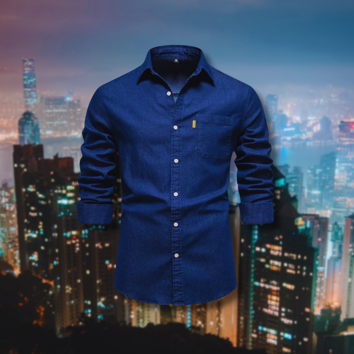 Eduardo® | Fashionable Slim Fit Denim Shirt
