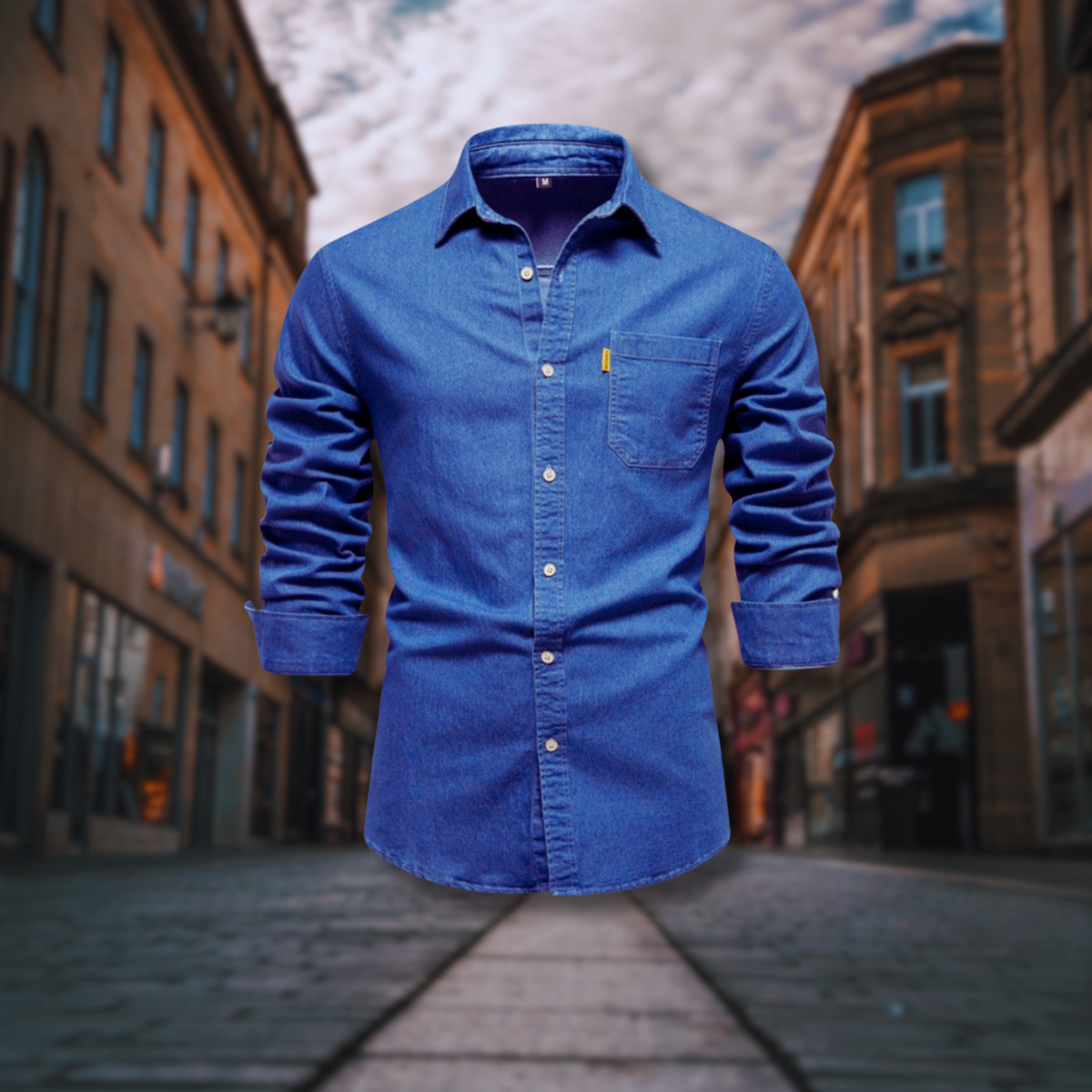 Eduardo® | Fashionable Slim Fit Denim Shirt