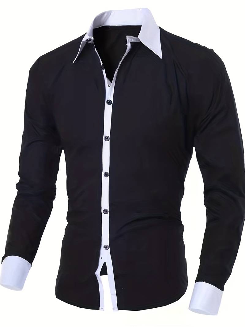 Lolita® | Casual Button-Up Contrast Shirt For Men