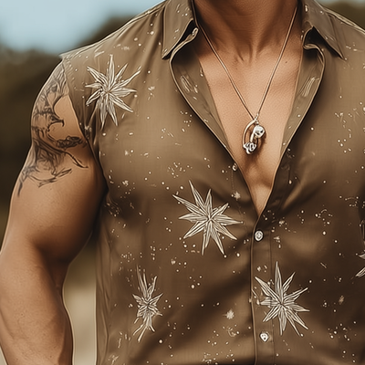 Xavier | Men'S Summer Fashion Printed Sleeveless Shirt