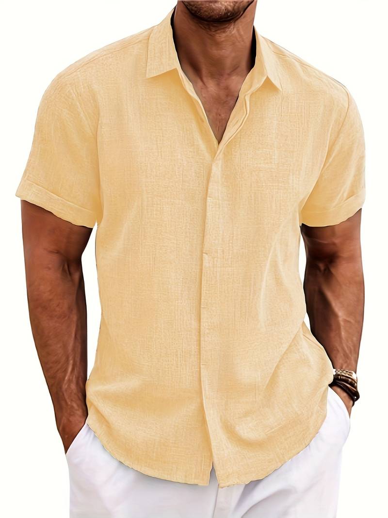Elliot® | Stylish, Buttoned Short-Sleeved Shirt For Men