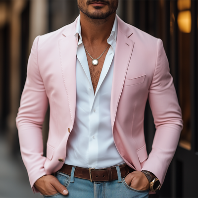 Joaquin | Men'S Autumn Business Notched Lapel Two Button Blazer