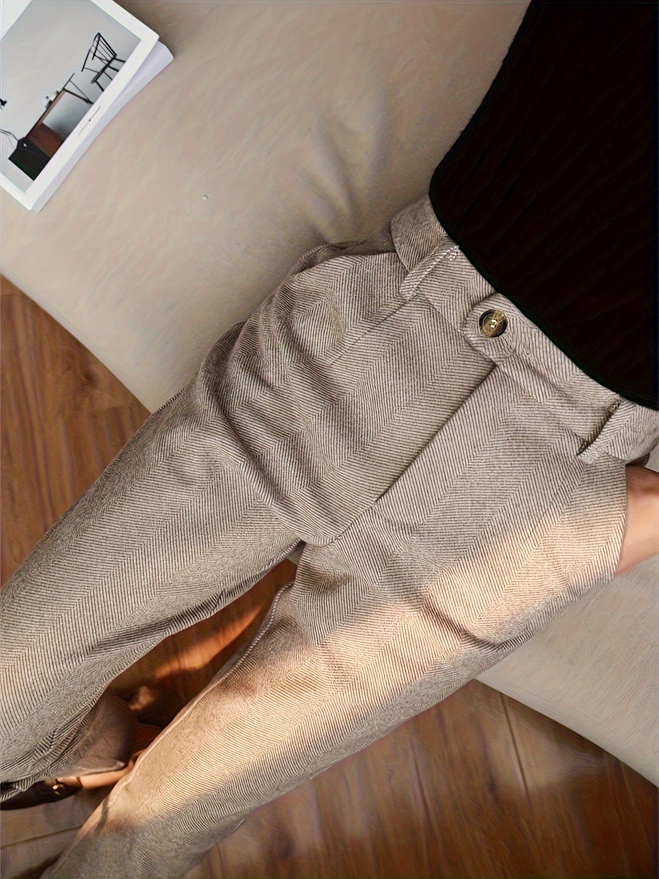 Jedediah® | Fitted Herringbone Pants