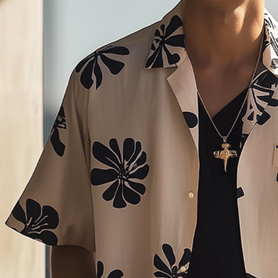 Robert | Men'S Summer Casual Printed Loose Short Sleeve Shirt