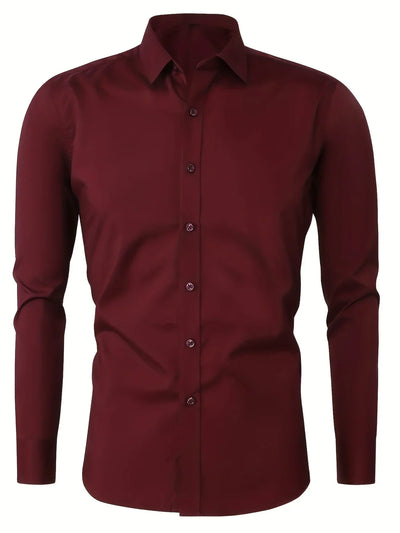 Omar | Elegant long-sleeved button-down shirt