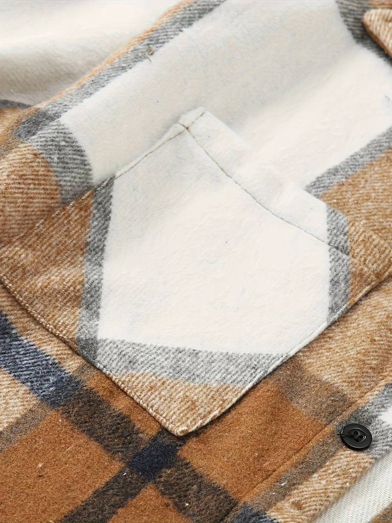 Lucy® | Long Sleeve Button-Down Shirt With Check Pattern For Men