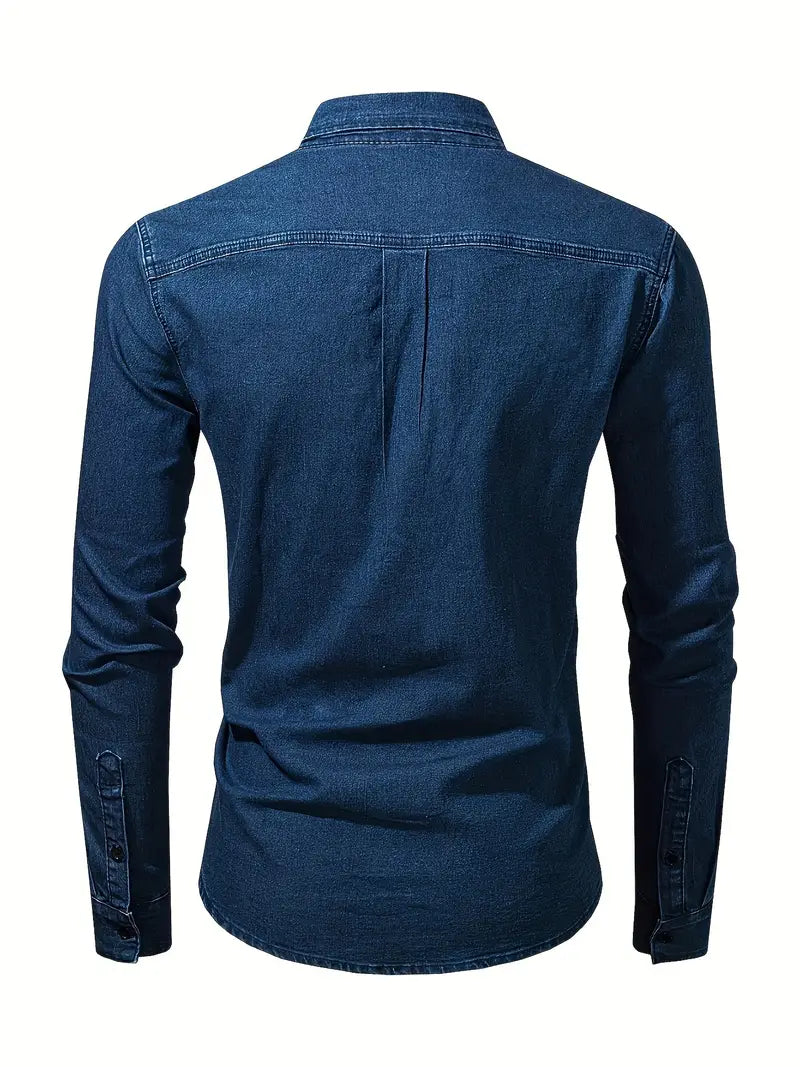 Lou® | Denim Long Sleeve Shirt For Men