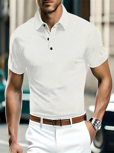 Luz® | Casual, Breathable Short-Sleeved Shirt With Half Buttons