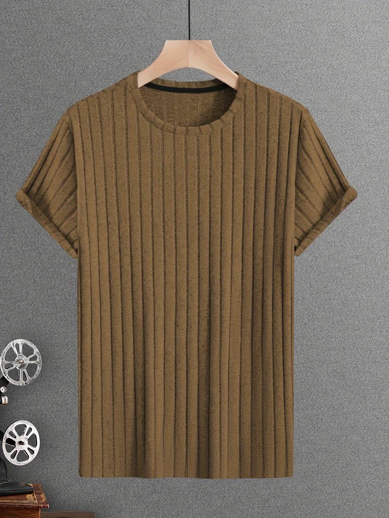 Lucero® | Ribbed Casual Short Sleeve T-Shirt