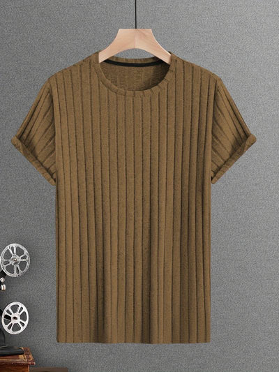 Lucero® | Ribbed Casual Short Sleeve T-Shirt