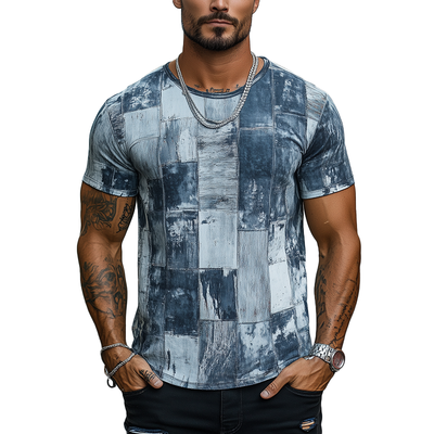 Harrison | Men'S Summer Fashion Polyester Blended Printed Short Sleeve T-Shirt