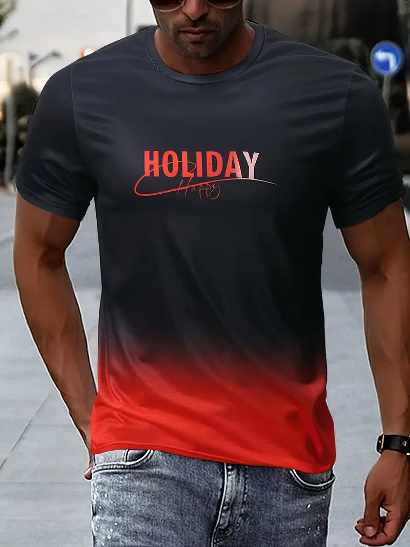 Edgar® | Comfortable T-Shirt With Gradient Graphics For Men