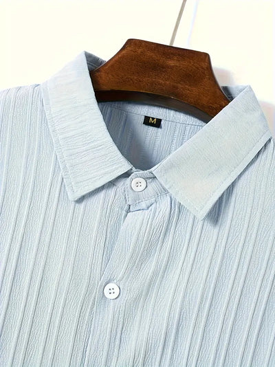 Lura® | Casually Chic Striped Short-Sleeved Shirt For Men