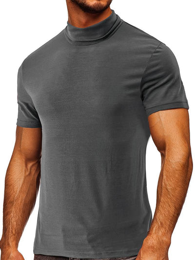Lucian® | Casual Short Sleeve Turtleneck T-Shirt