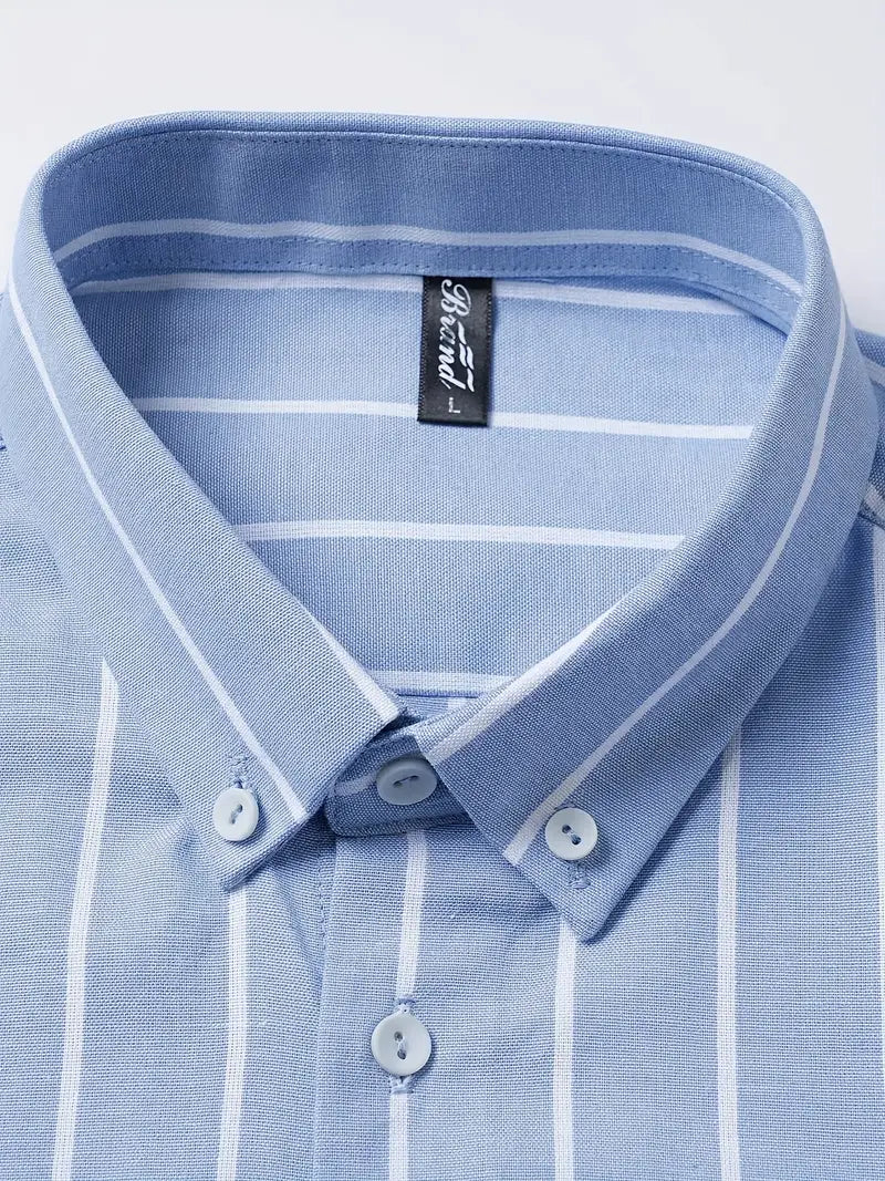 Latham® | Casual Striped Long Sleeve Shirt For Men