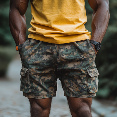 Clayton | Men'S Camouflage Multi-Pocket Shorts