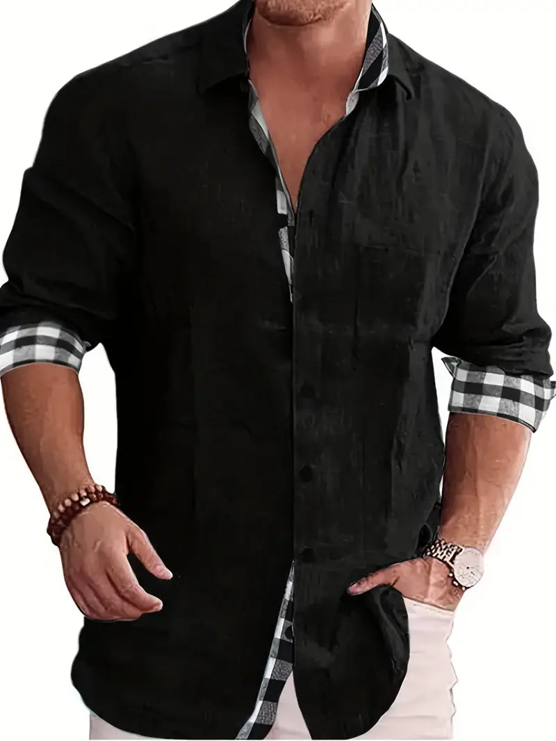 Liz® | Long Sleeve Shirt With Checked Pattern For Men