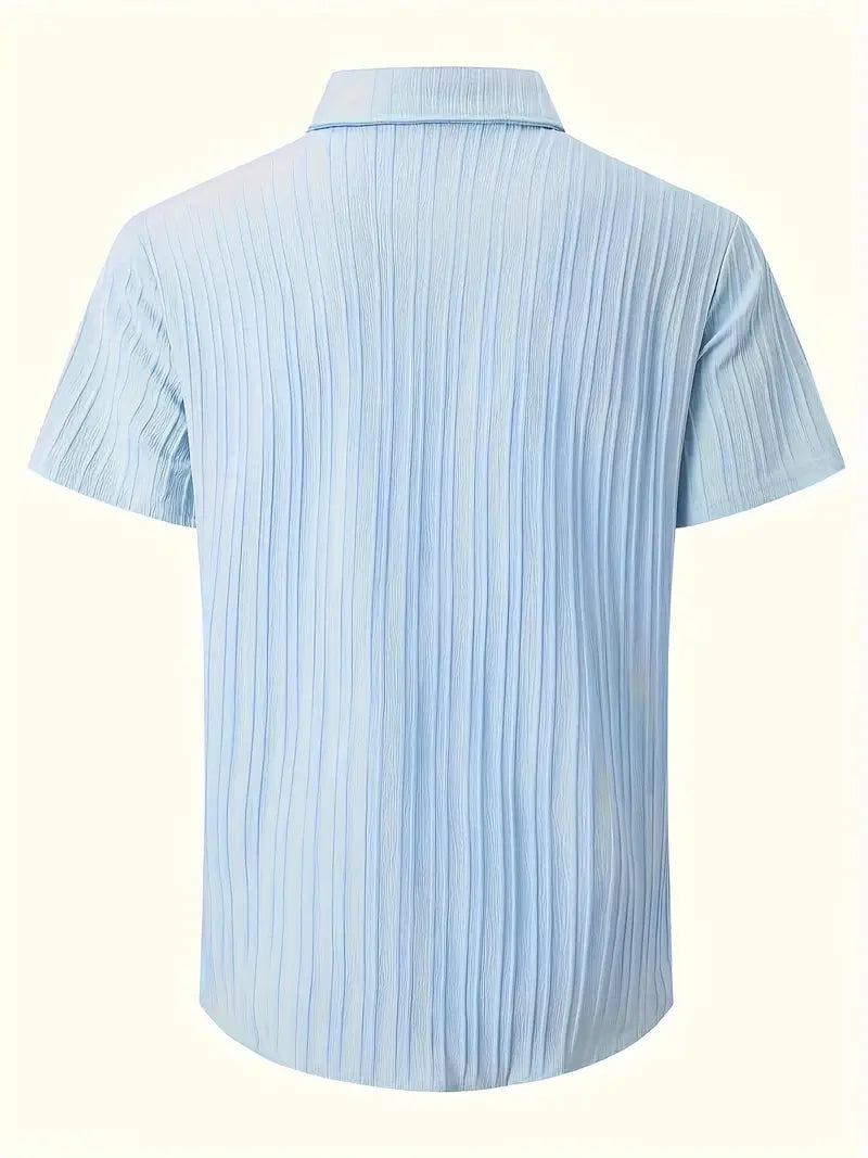 Lura® | Casually Chic Striped Short-Sleeved Shirt For Men