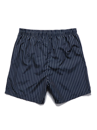 Dave® | Linen Look Short Sleeve Shirt & Striped Print Swim Shorts