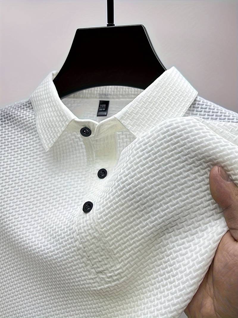 Luz® | Casual, Breathable Short-Sleeved Shirt With Half Buttons