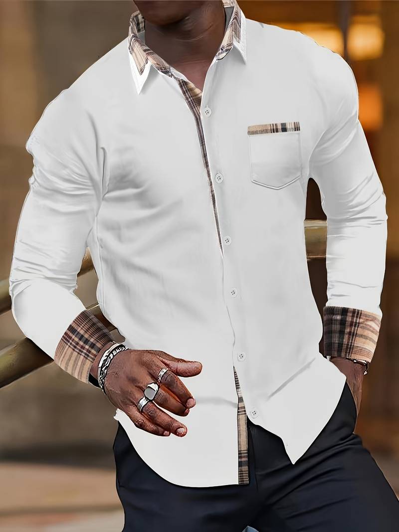 Louann® | Classic Long-Sleeved Shirt In A Checked Design