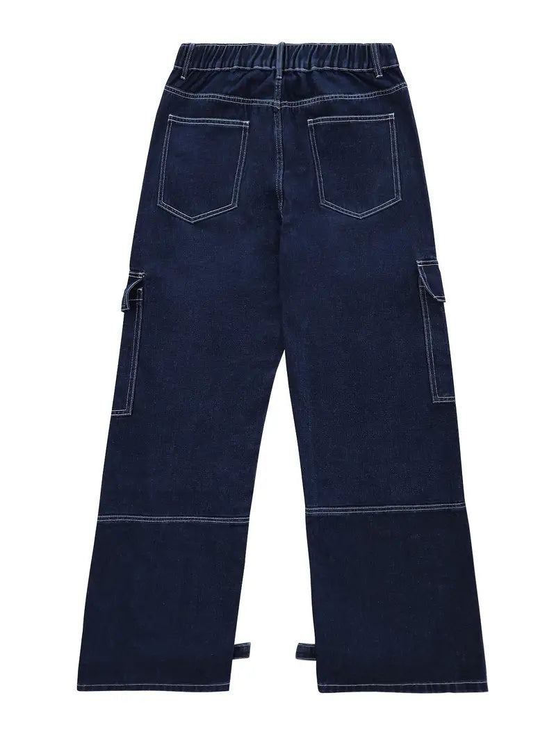 Jovian® | Denim Straight Baggy Pants