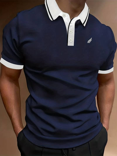 Lucila® | Casual, Plain Polo Shirt For Men