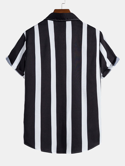 Andino® | Striped Print Button Up Shirt