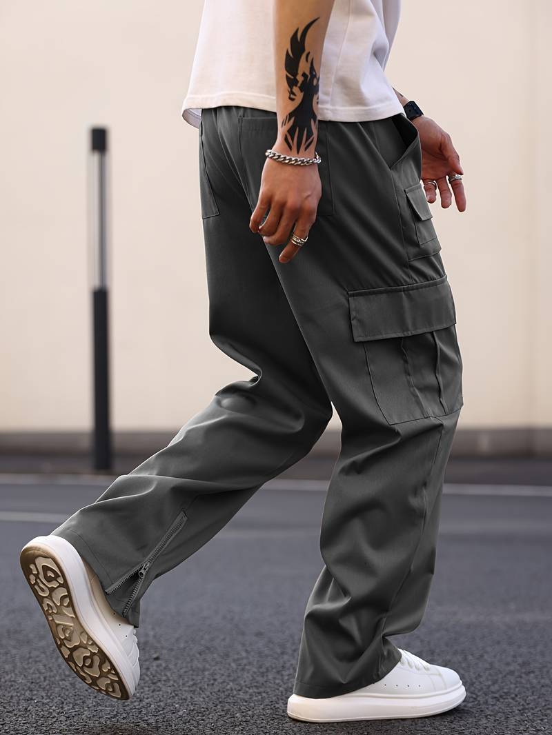 Gates® | Straight-Leg Cargo Pants With Multiple Pockets For Men