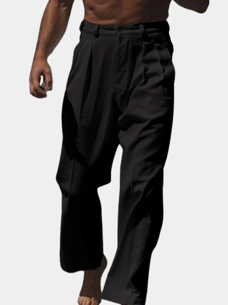 Jeremy | Wide-leg linen pants